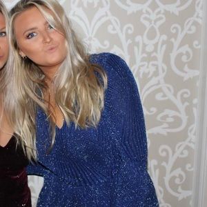 Charlotte Russe Blue Romper - XL